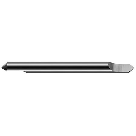 Harvey Tool 1/8 Shank dia x 0.015 in. 1/64 Radius x 60 Degree included Carbide Radius Engraver DE, 1 Flute 743808